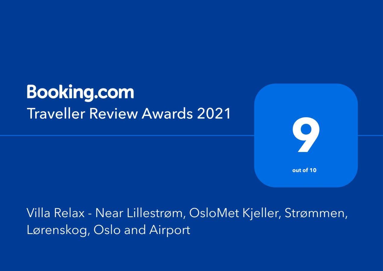 Villa Relax - Near Lillestrom, Ahus, Oslomet - Kjeller, Strommen, Lorenskog And Oslo Ngoại thất bức ảnh
